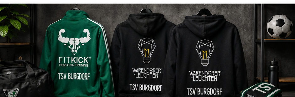 TSV Burgdorf Jacken und Hoodies mit Partneraufdrucken