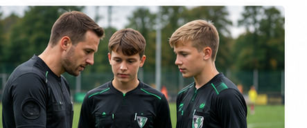 Junge Schiedsrichter beim TSV Burgdorf