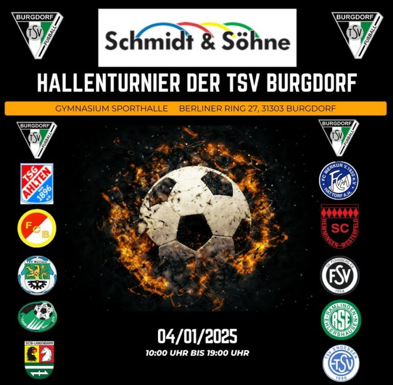 2. Schmidt & Söhne Hallenturnier: Fußballfest in Burgdorf